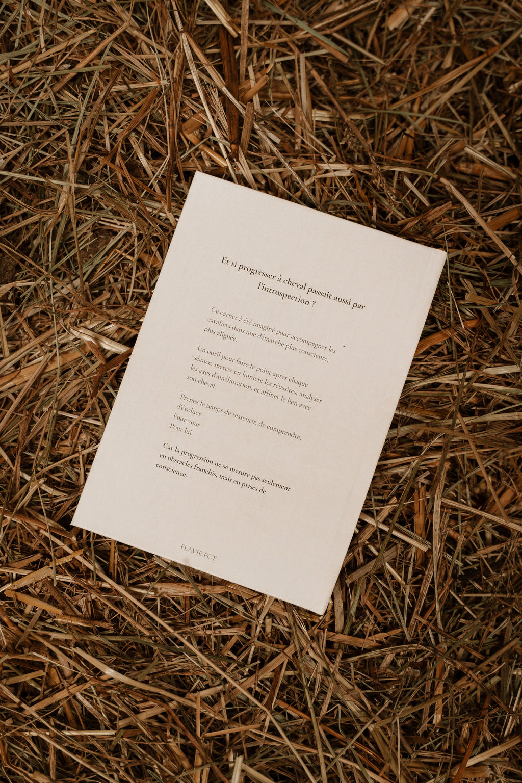 Ton carnet de progression et d'introspection équestre